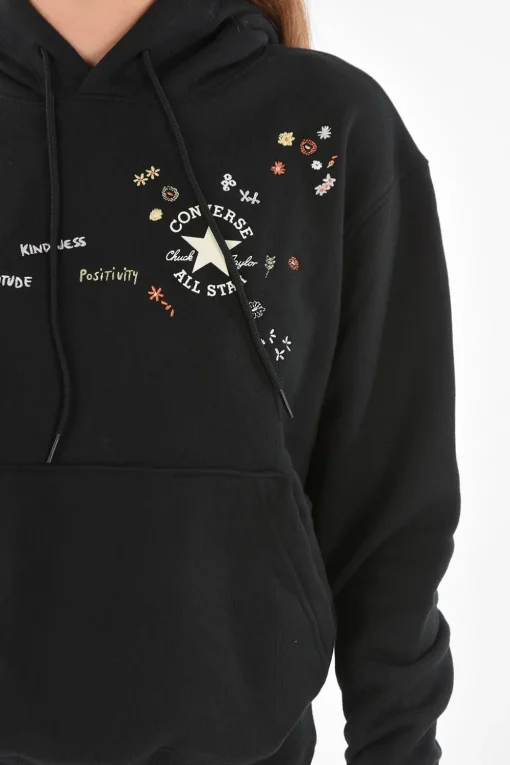 Felpa Stampata Con Cappuccio>Converse Online