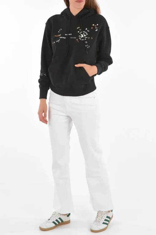 Felpa Stampata Con Cappuccio>Converse Online