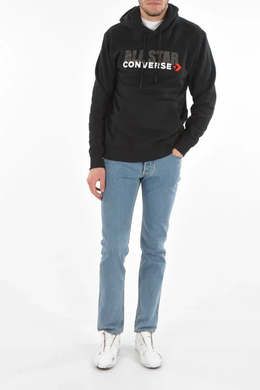 Felpa Stampata Con Cappuccio>Converse Hot