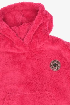 New Felpa Teddy in Finta Pelliccia con Cappuccio Abbigliamento