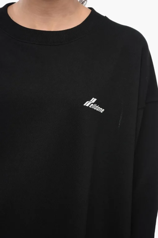 Felpa UNISEX Girocollo OLD SCHOOL In Cotone Oversize>We11done Hot