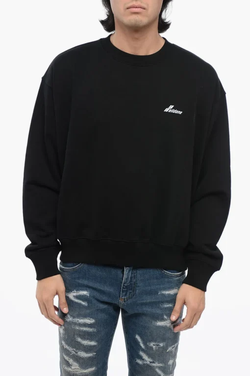 Felpa UNISEX Girocollo OLD SCHOOL In Cotone Oversize>We11done Hot