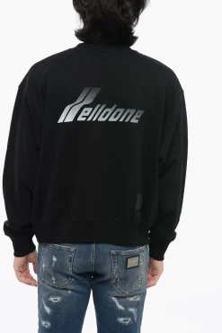 Felpa UNISEX Girocollo OLD SCHOOL In Cotone Oversize></noscript>We11done Hot