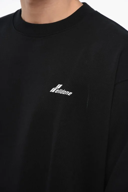 Felpa UNISEX Girocollo OLD SCHOOL In Cotone Oversize>We11done Hot