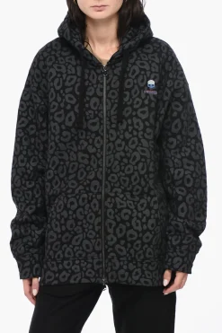 Felpa UNISEX in Cotone Felpato a Fantasia Animalier con Cappuccio>Hydrogen Online