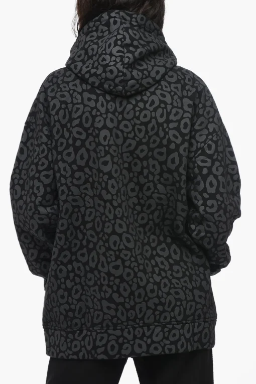 Felpa UNISEX in Cotone Felpato a Fantasia Animalier con Cappuccio>Hydrogen Online