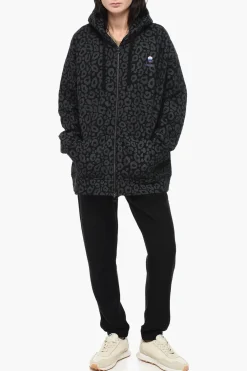 Felpa UNISEX in Cotone Felpato a Fantasia Animalier con Cappuccio></noscript>Hydrogen Online