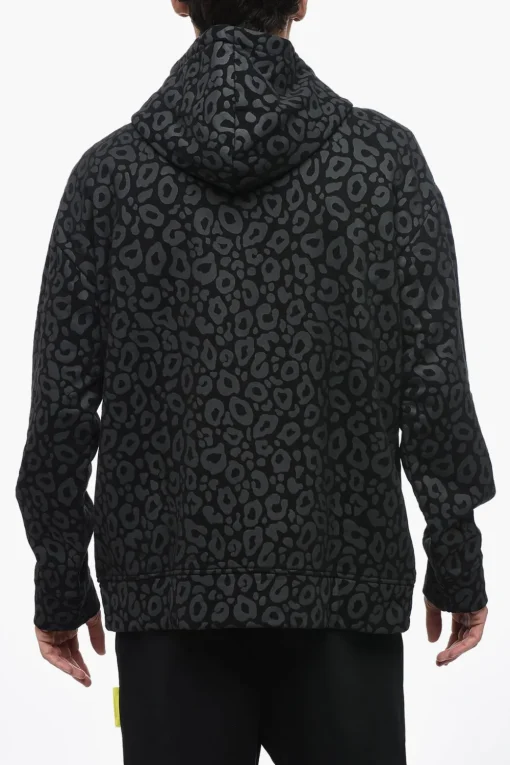 Felpa UNISEX in Cotone Felpato a Fantasia Animalier con Cappuccio>Hydrogen Online