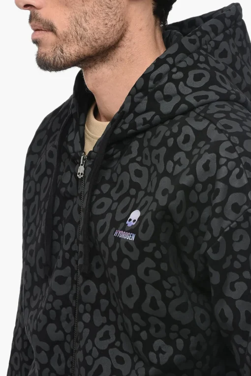 Felpa UNISEX in Cotone Felpato a Fantasia Animalier con Cappuccio>Hydrogen Online