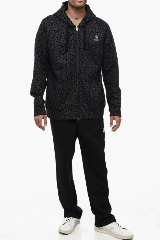 Felpa UNISEX in Cotone Felpato a Fantasia Animalier con Cappuccio>Hydrogen Online