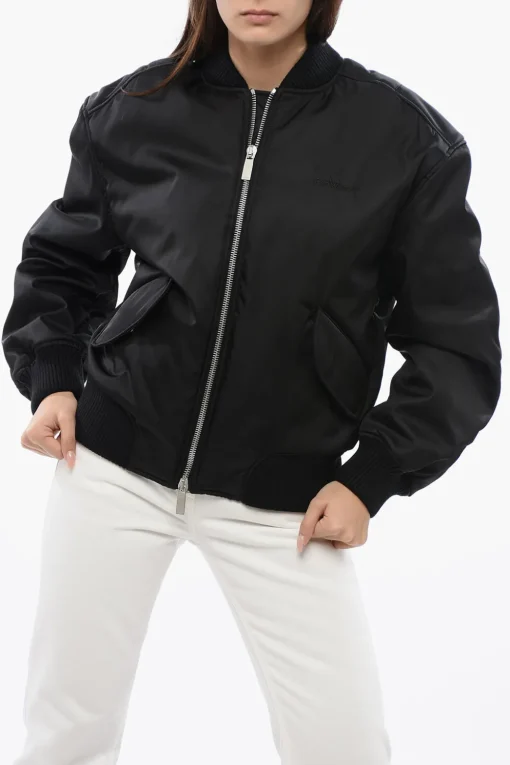 Hot FOR EVER Bomber Imbottito GAB in Nylon Donna Giubbotti