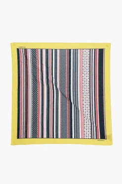 Foulard in Cotone a Righe con Stampa Stelle>Dsquared2 Outlet