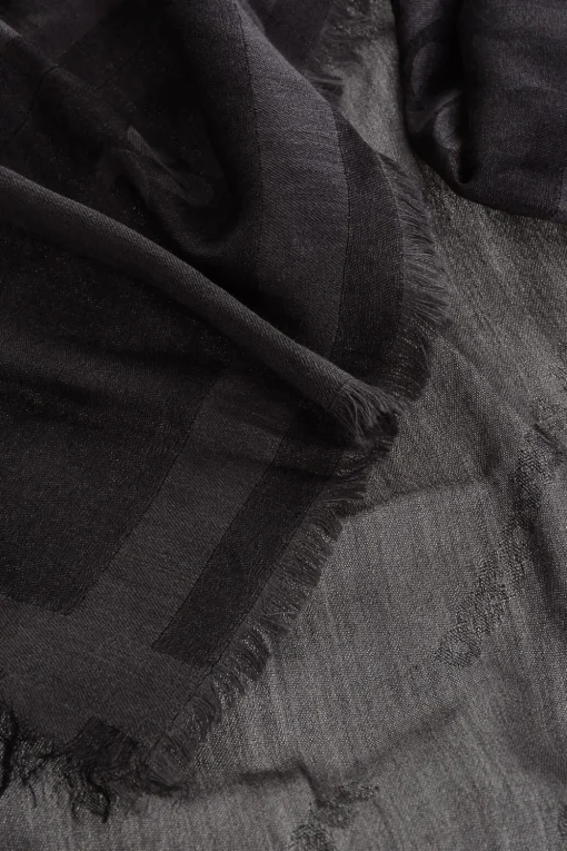 Foulard in Georgette di Seta con Logo All-Over>Dsquared2 Hot