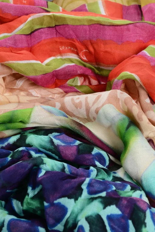 Foulard Multicolor a Fantasia Patchwork>Dsquared2 Fashion