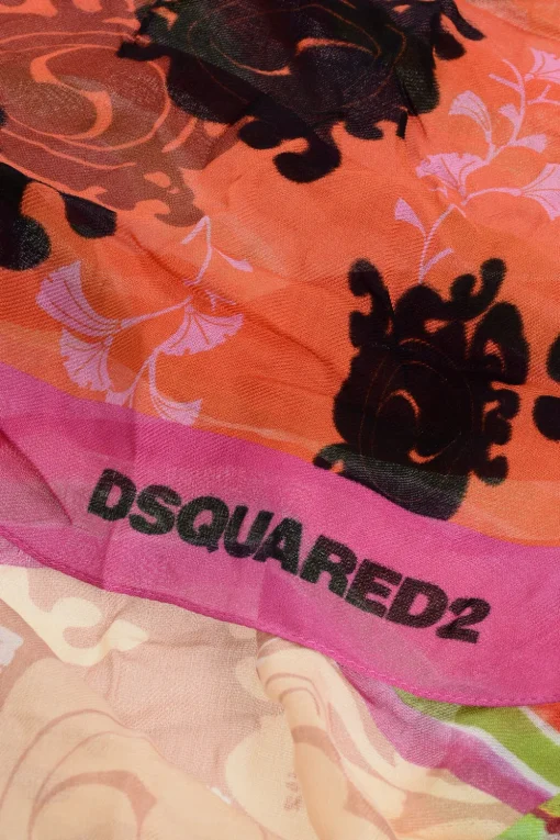 Foulard Multicolor a Fantasia Patchwork>Dsquared2 Fashion