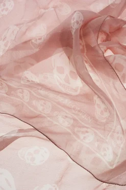 Hot Foulard SKULL in Pura Seta Donna Sciarpe E Foulard