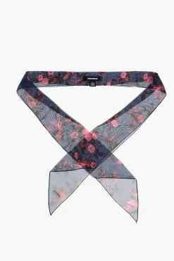 Best Foulard Slim in Chiffon a Fantasia Floreale Donna Sciarpe E Foulard
