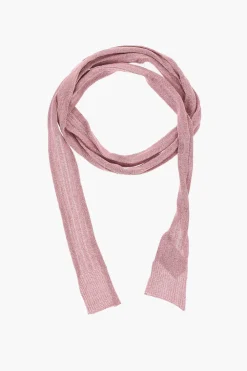 Hot Foulard Slim in Lurex a Tinta Unita Donna Sciarpe E Foulard