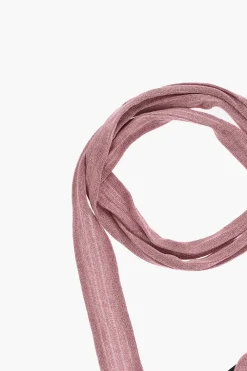 Hot Foulard Slim in Lurex a Tinta Unita Donna Sciarpe E Foulard