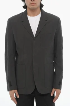 Sale Giacca 3 Bottoni Slim Fit Due Spacchi Revers Classico Uomo Giacche