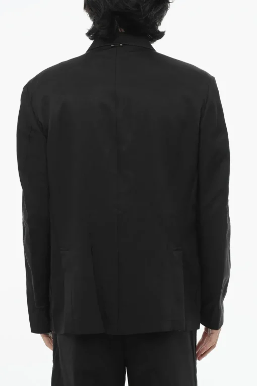 New Giacca 3 Bottoni Slim Fit Due Spacchi Revers Classico Uomo Giacche