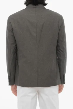 New Giacca 2 Bottoni Slim Fit Due Spacchi Revers Classico Uomo Giacche