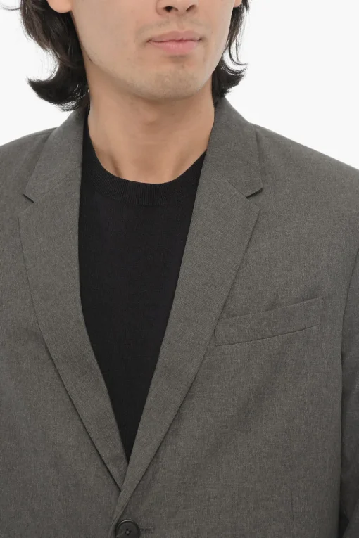 New Giacca 2 Bottoni Slim Fit Due Spacchi Revers Classico Uomo Giacche