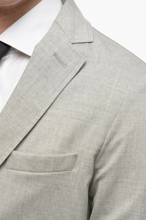 Outlet giacca a 2 bottoni CHELSEA in lana vergine revers classico Uomo Giacche