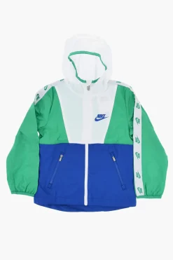 Giacca a Vento a Quadri Rip Stop Color Block con Cappuccio>Nike KIDS Outlet