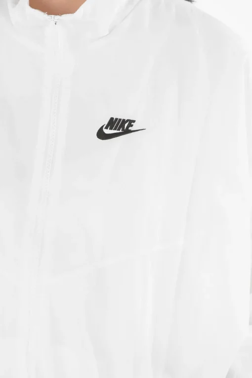 Giacca a Vento a Tinta Unita con Logo Ricamato>Nike Discount