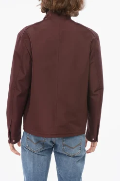 Discount Giacca a Vento con Collo Button Down Uomo Giubbotti