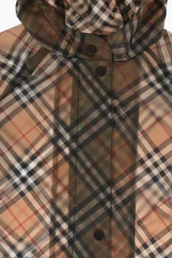 Online Giacca a Vento EMILIA a Quadri Plaid Con Cappuccio Abbigliamento