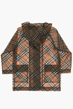 Online Giacca a Vento EMILIA a Quadri Plaid Con Cappuccio Abbigliamento