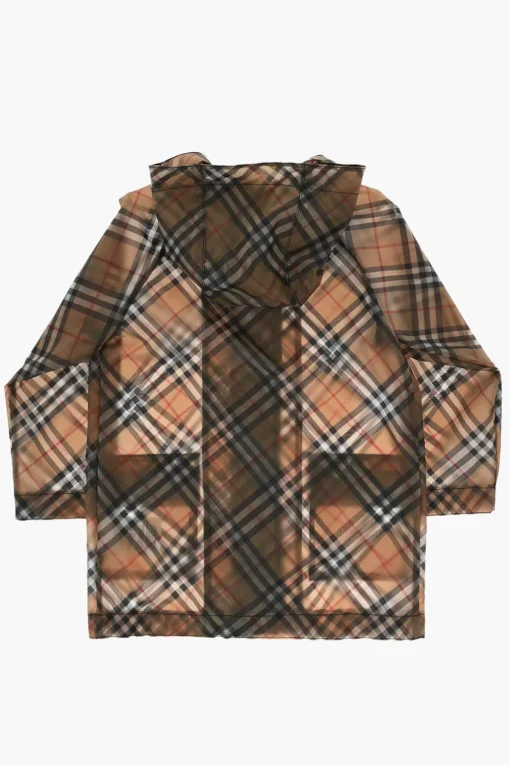 Online Giacca a Vento EMILIA a Quadri Plaid Con Cappuccio Abbigliamento