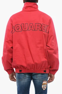 Giacca a Vento in Misto Cotone con Logo Posteriore in Rilievo>Dsquared2 Online