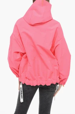 Giacca a Vento in Nylon con Maxi Zip>Khrisjoy Discount