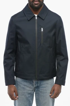 Fashion Giacca a Vento in Nylon con Zip Vulcanizzate Uomo Giubbotti