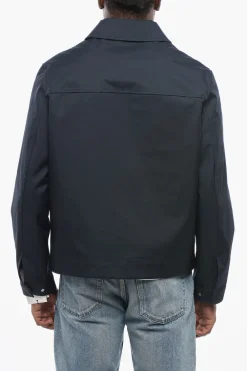 Fashion Giacca a Vento in Nylon con Zip Vulcanizzate Uomo Giubbotti