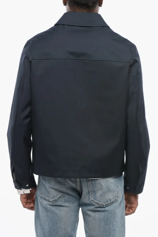 Fashion Giacca a Vento in Nylon con Zip Vulcanizzate Uomo Giubbotti
