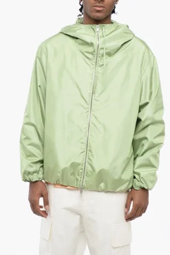 Giacca a Vento in Poliestere Riciclato con Cappuccio e Visiera>Jil Sander Online