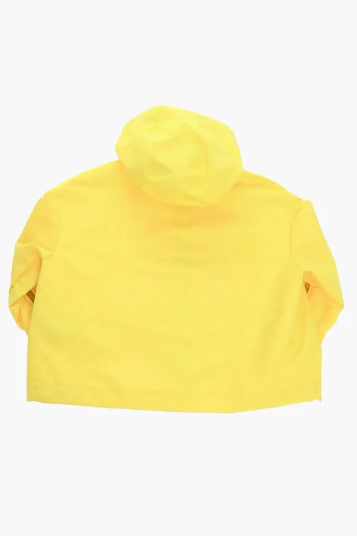 Giacca a Vento Oversized con Cappuccio e Dettaglio Zip>Khrisjoy Kids Clearance