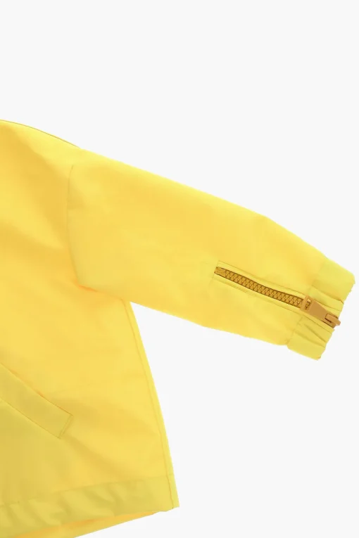 Giacca a Vento Oversized con Cappuccio e Dettaglio Zip>Khrisjoy Kids Clearance