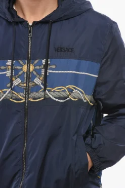 Giacca a Vento SAILOR in Nylon con Capuccio></noscript>Versace Outlet