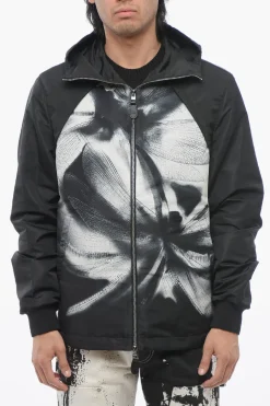 Giacca a Vento SKULL in Nylon Stampato>Alexander McQueen Outlet