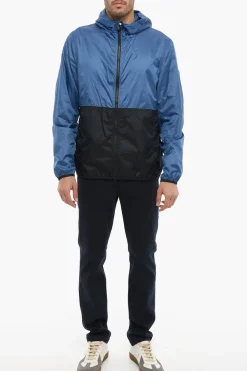Giacca a Vento SOUTHBAY Bicolore con Cappuccio></noscript>Woolrich Online