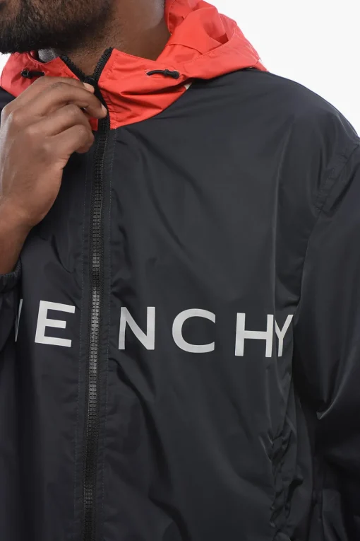 Giacca a Vento STARS in Nylon con Logo Stampato>Givenchy Clearance