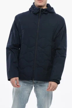 Giacca A Vento Trapuntato Con Cappuccio>Woolrich Outlet