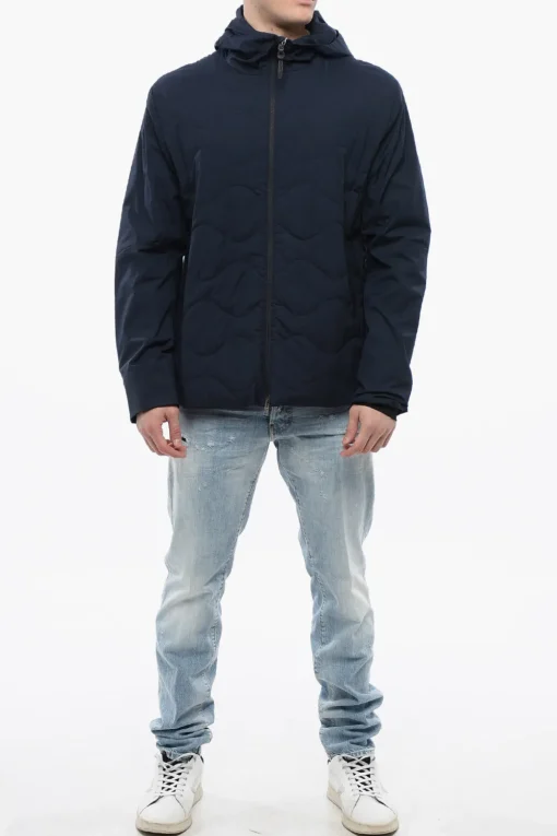 Giacca A Vento Trapuntato Con Cappuccio>Woolrich Outlet