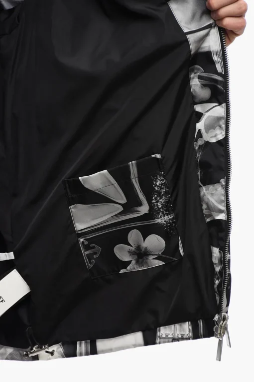 Giacca a Vento XRAY in Nylon con Cappuccio Removibile>Off-White Fashion
