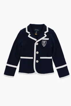 Clearance Giacca 3-Bottoni in Cotone con Bordi a Contrasto e Taschino Abbigliamento